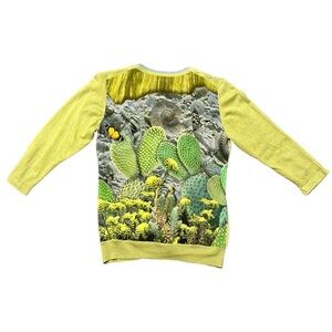 Pazuki Silk & Cashmere Botanical Cardigan Sweater